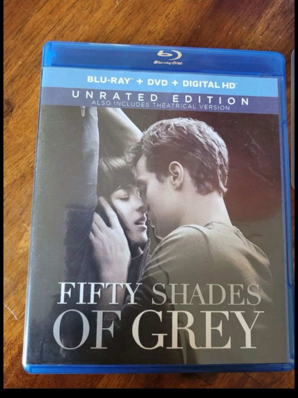 Fifty Shades of Grey Blu-ray + DVD Unrated Edition - Blue Case